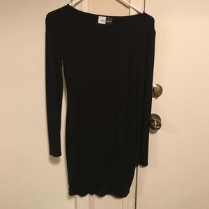 black dress.
